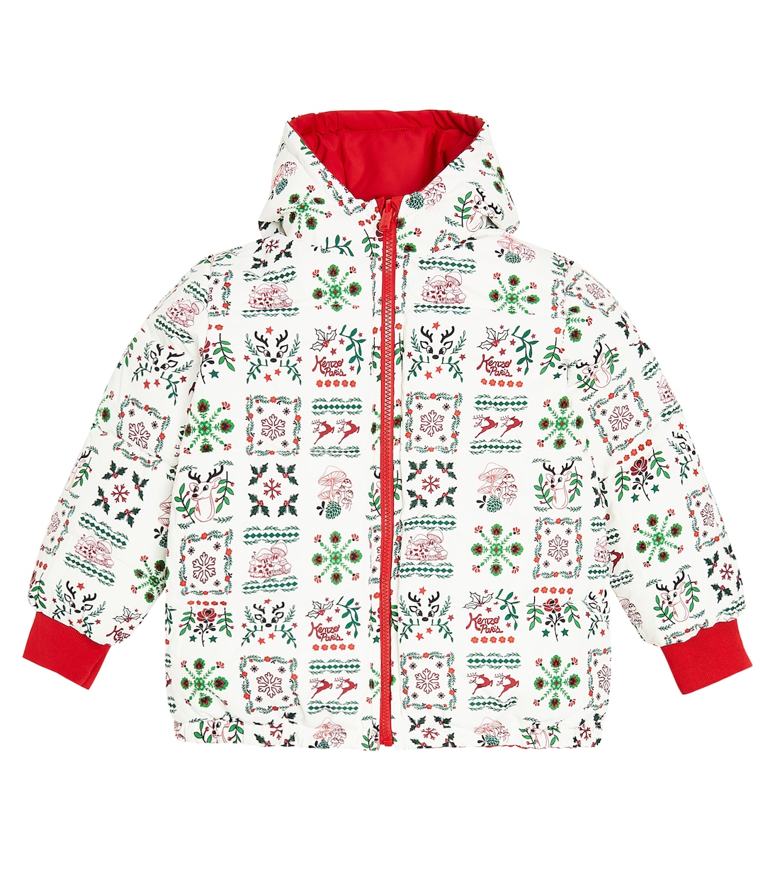 Reversible puffer jacket | Kenzo Kids