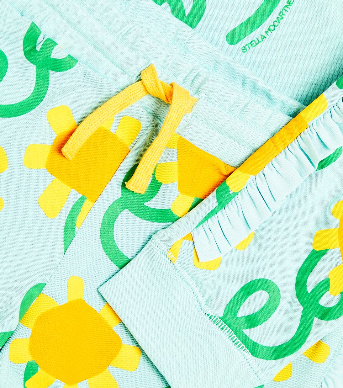 Floral cotton sweatshirt and sweatpants set | Stella McCartney Kids