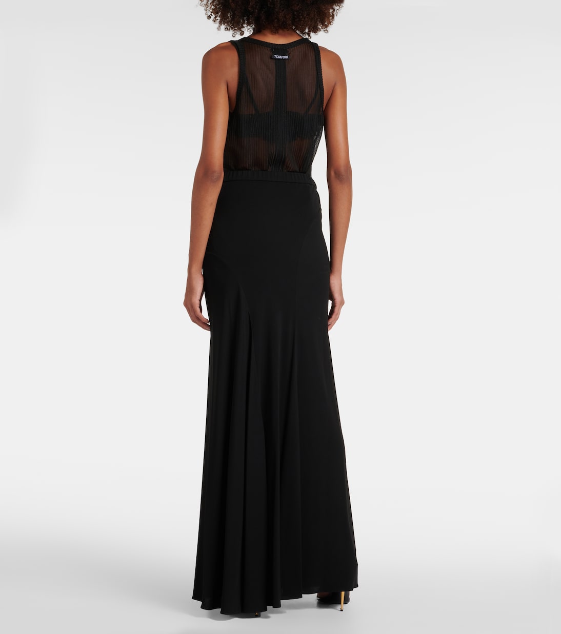 High-Rise-Maxirock aus Jersey | Tom Ford