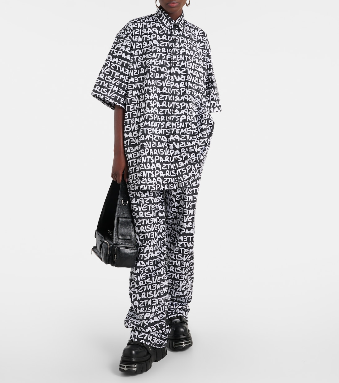 Weite High-Rise-Hose aus Baumwolle | Vetements