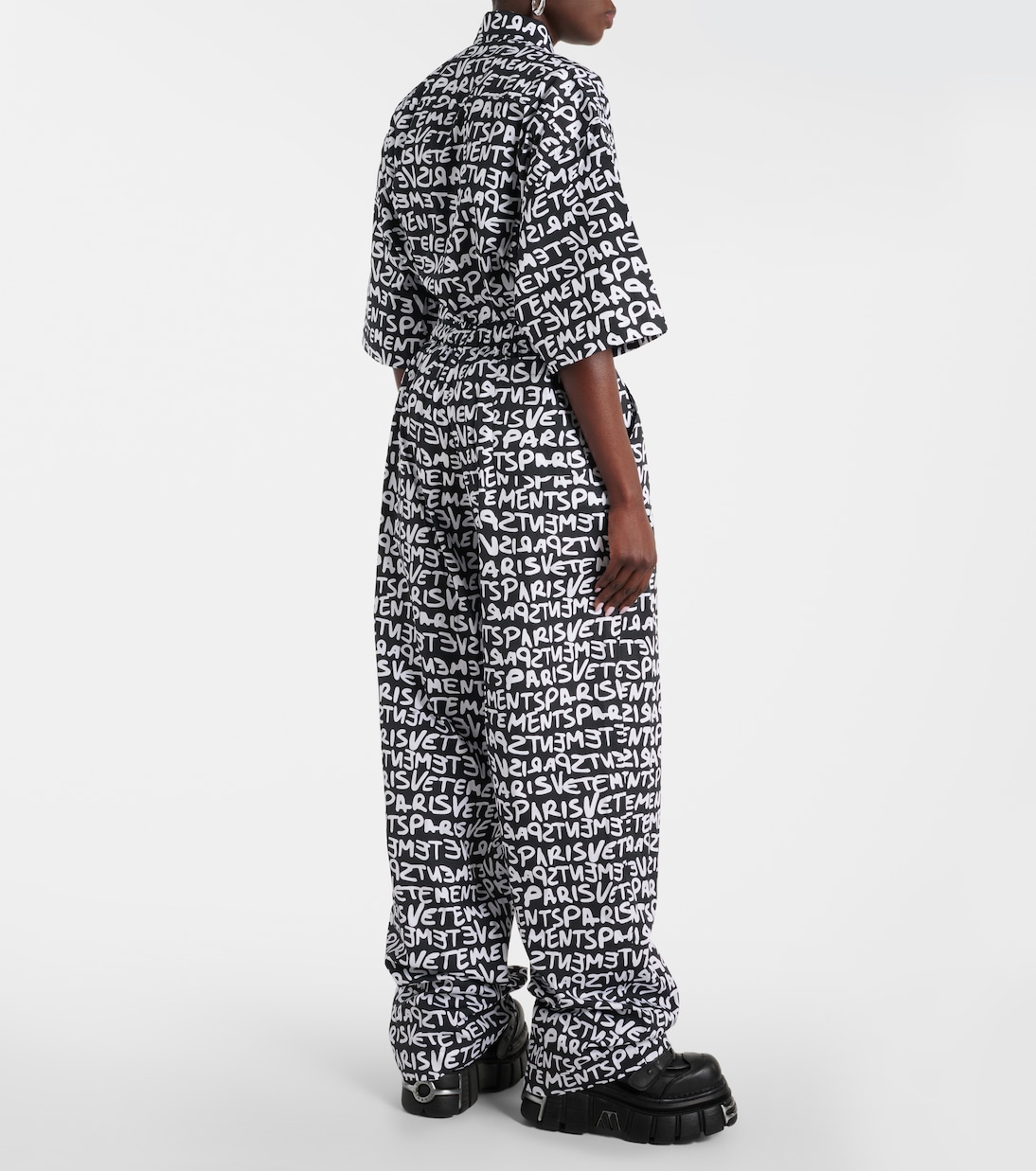 Weite High-Rise-Hose aus Baumwolle | Vetements