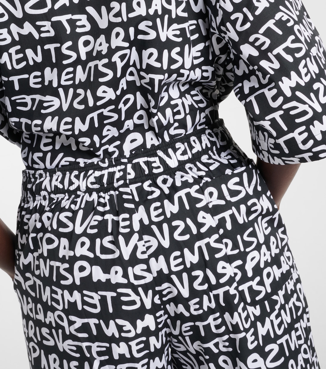 Weite High-Rise-Hose aus Baumwolle | Vetements