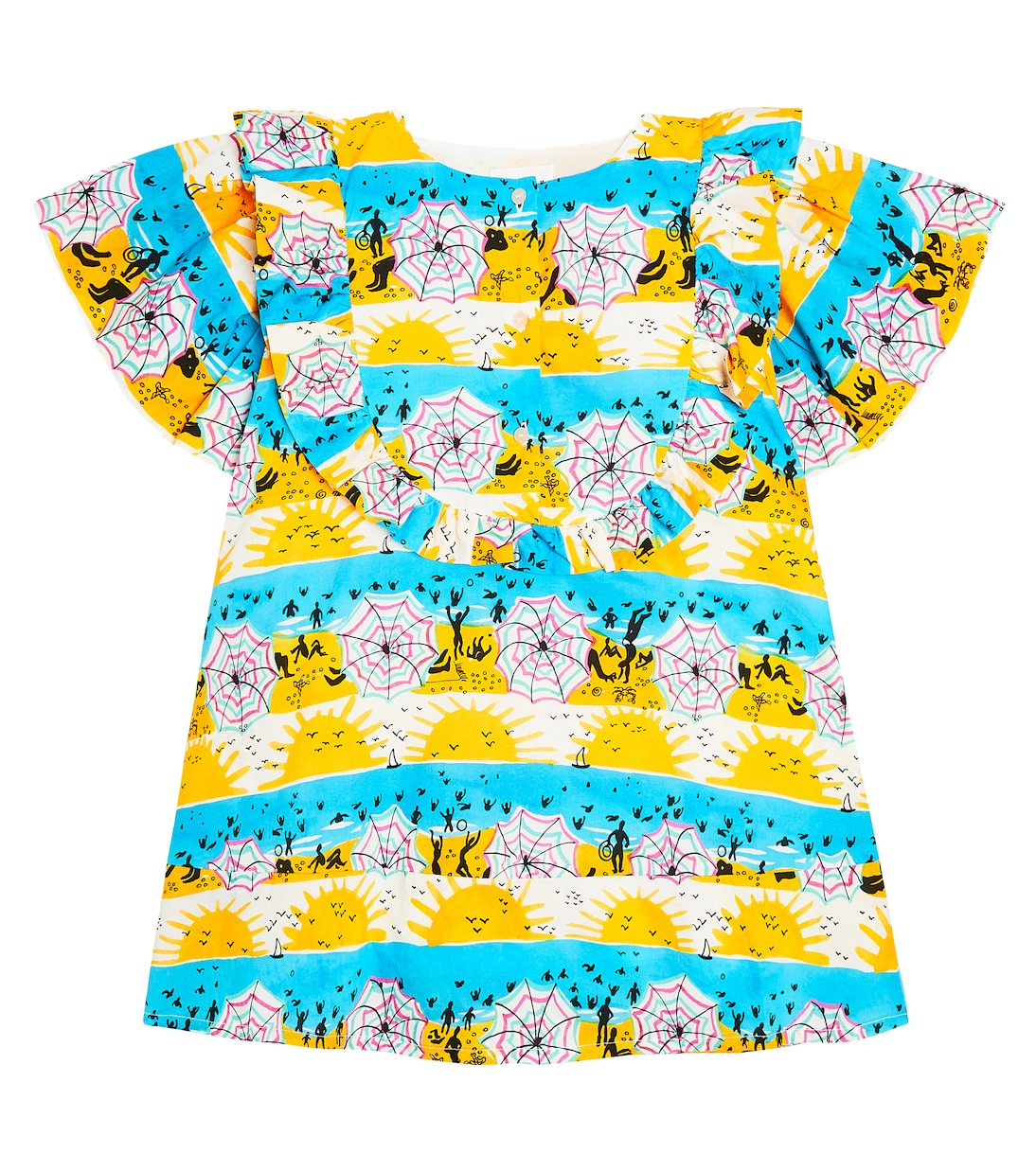 Ummy ruffled printed cotton dress | Morley