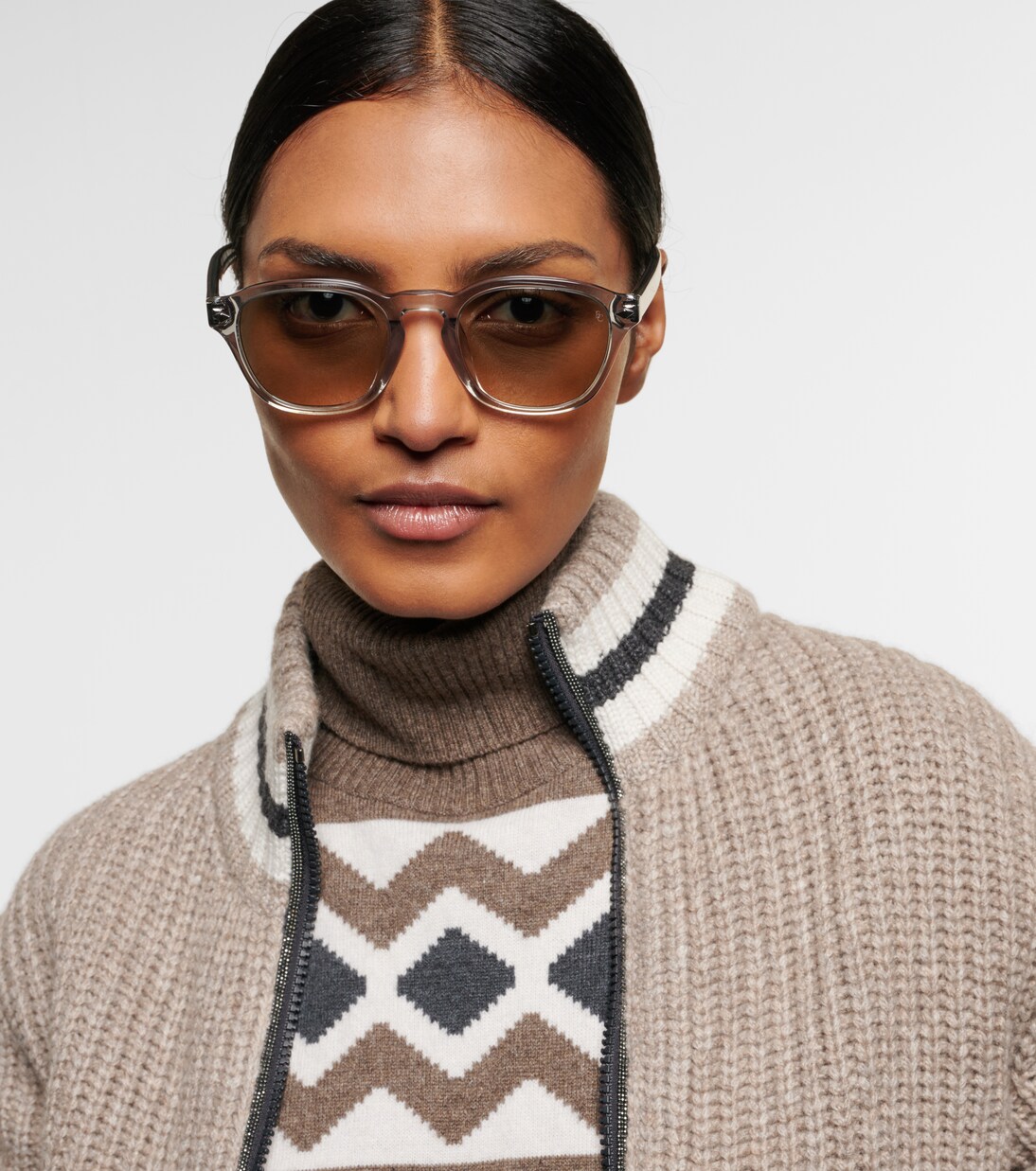 نظارات شمسيّة مستديرة | Brunello Cucinelli