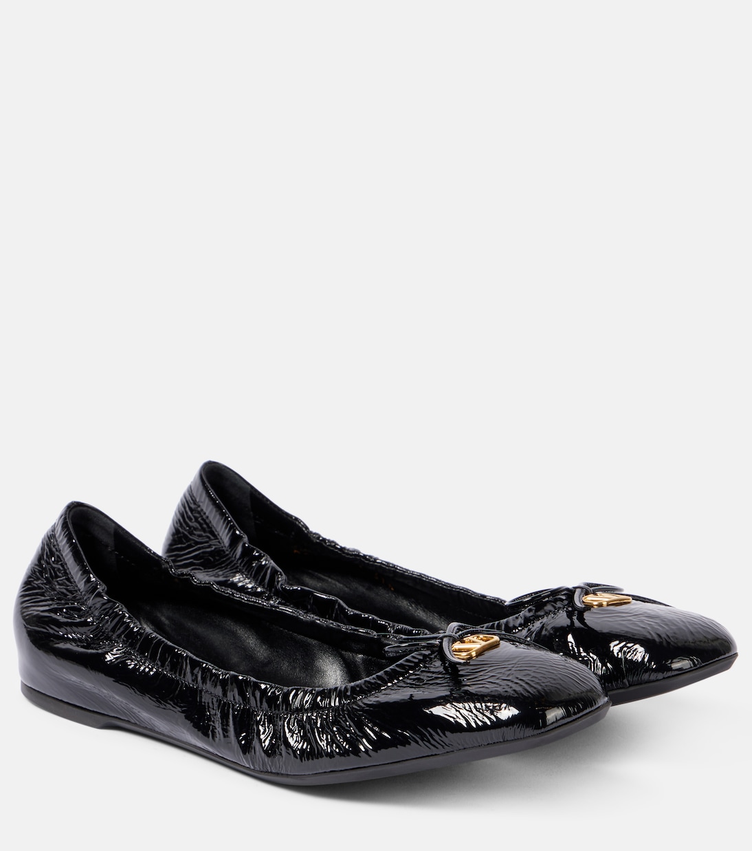 VLogo Signature patent leather ballet flats | Valentino Garavani