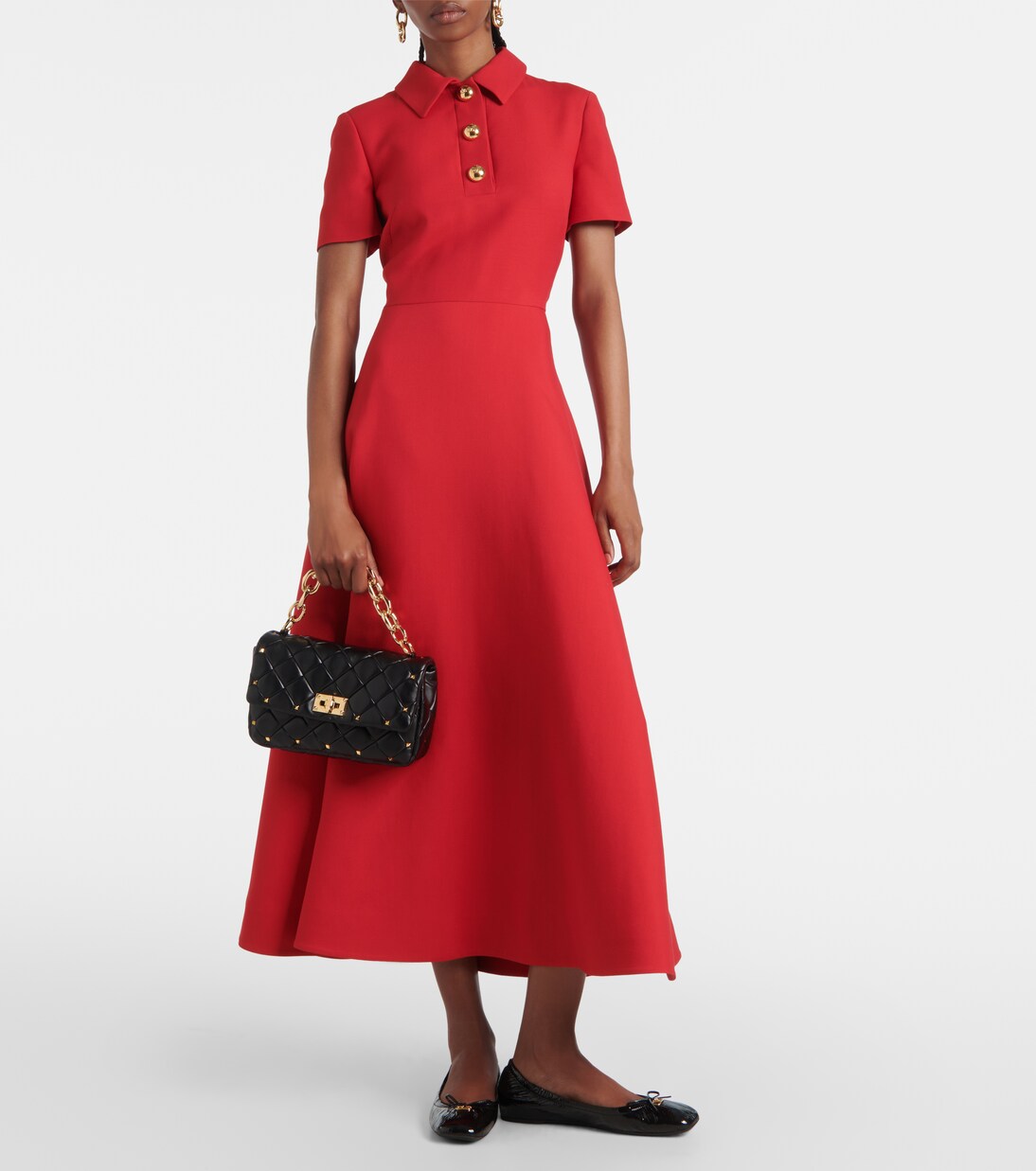 VLogo Signature patent leather ballet flats | Valentino Garavani