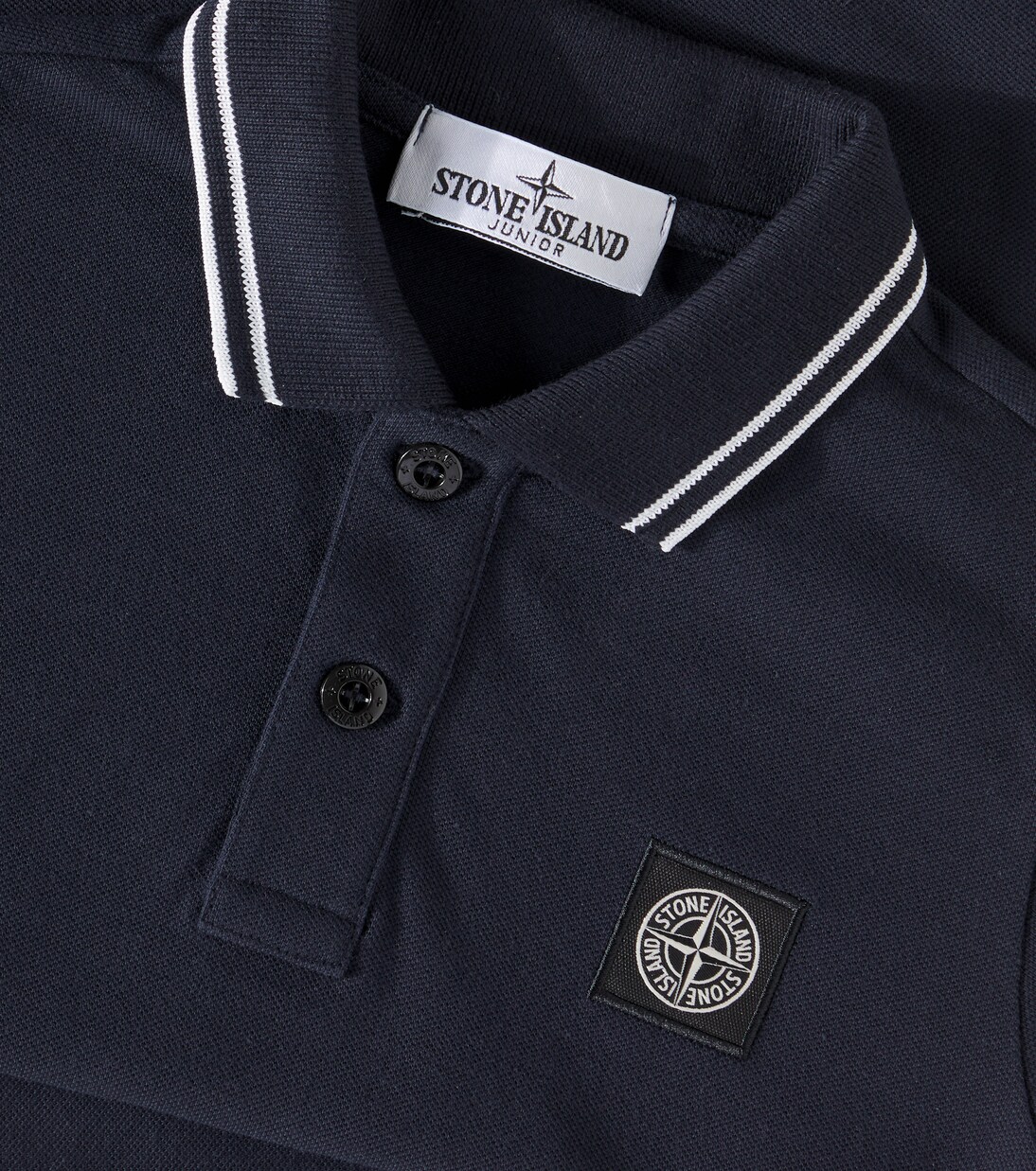Cotton-blend polo shirt | Stone Island Junior