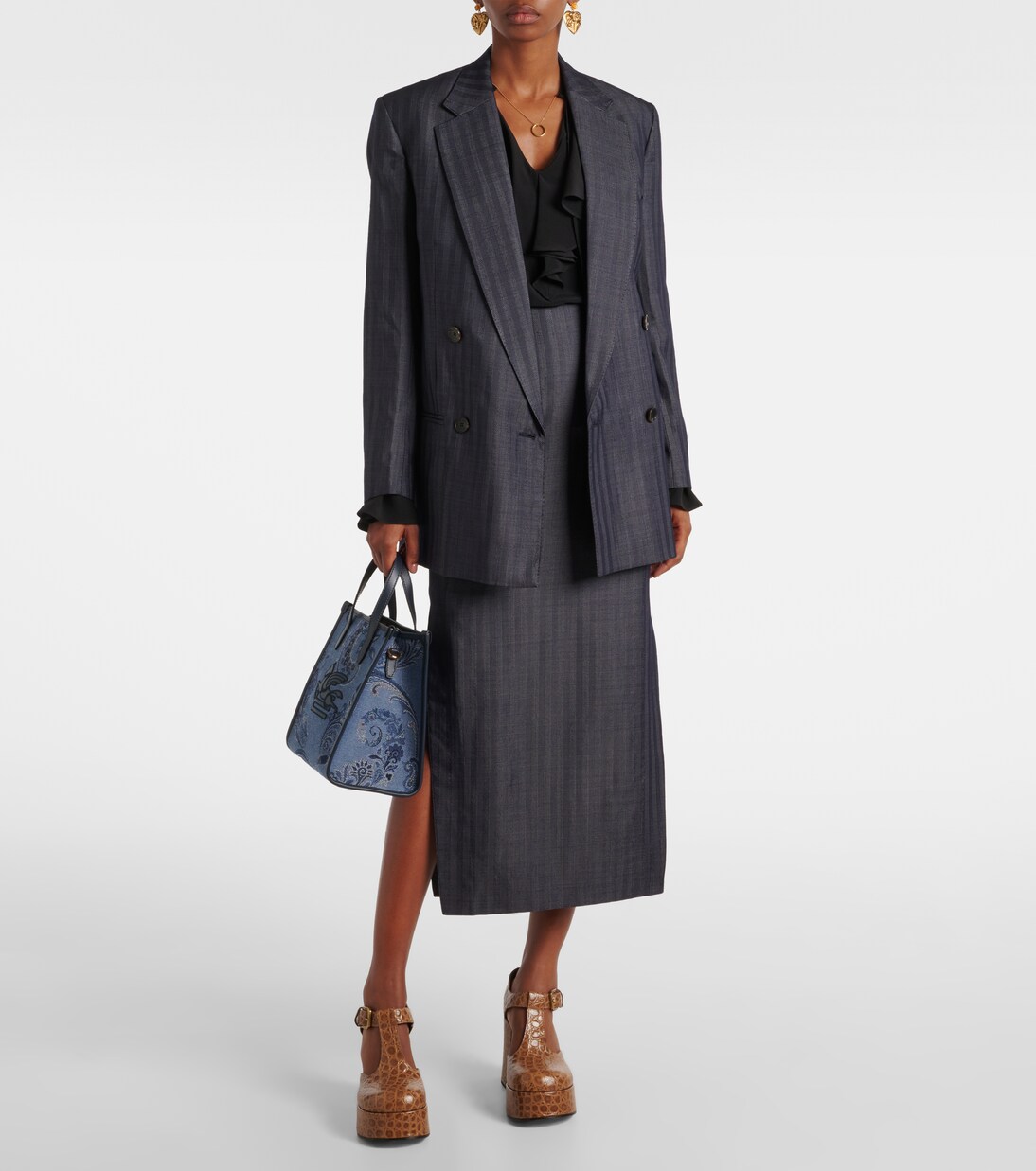 Bleistiftrock aus einem Wollgemisch | Etro