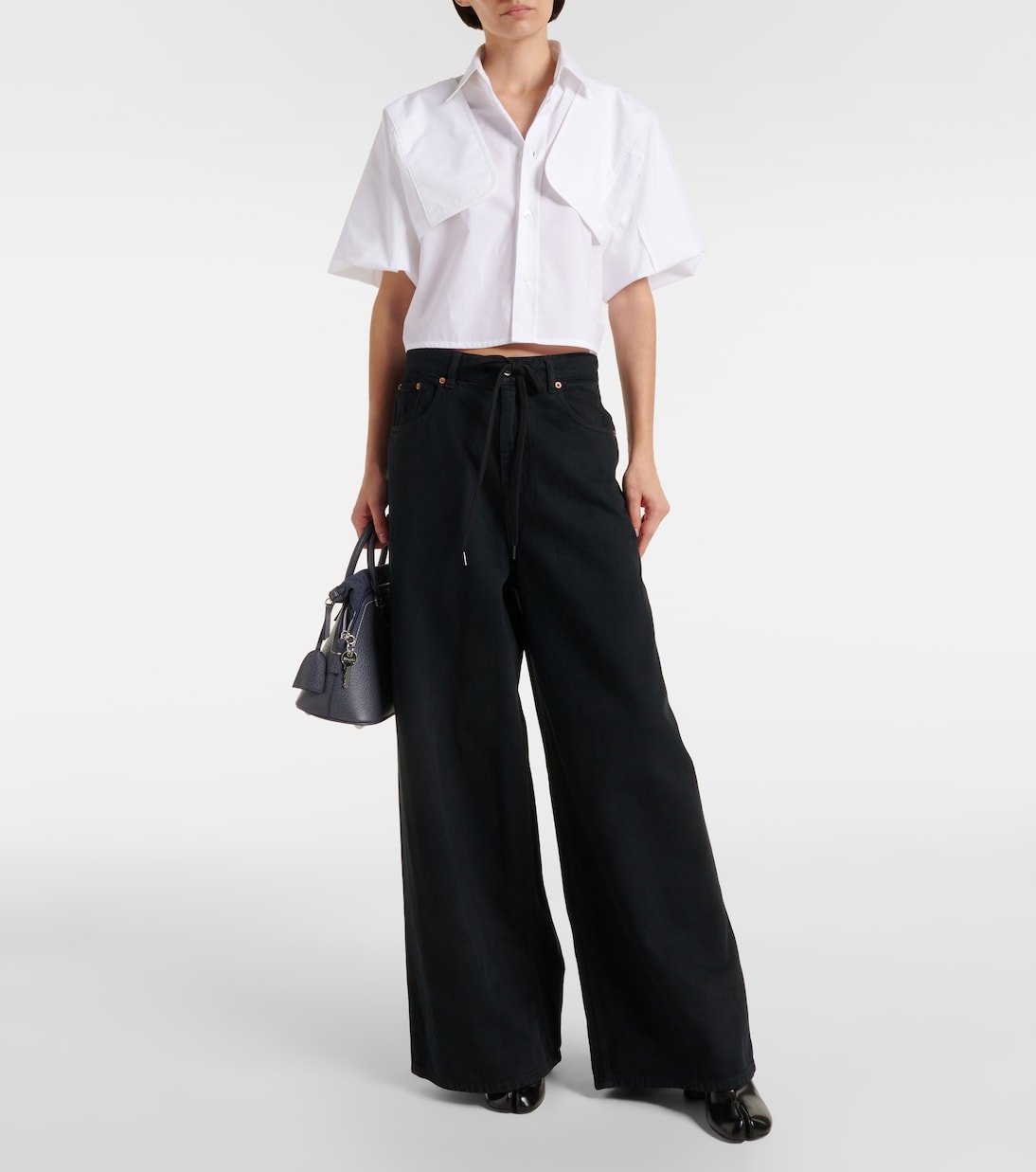 Cropped-Top aus Baumwolle | MM6 Maison Margiela