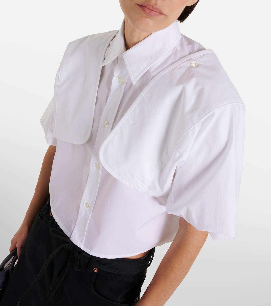 Cropped-Top aus Baumwolle | MM6 Maison Margiela