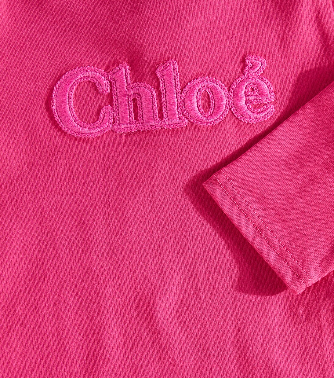 Baby logo cotton jersey top | Chloé Kids