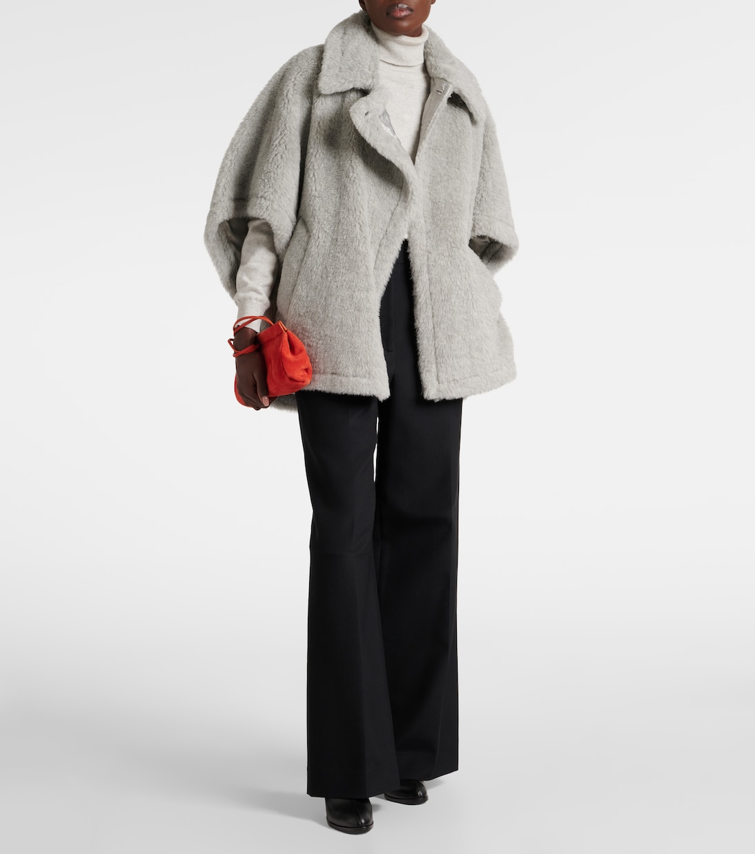 Cape Tebe aus Wolle, Alpakawolle und Seide | Max Mara