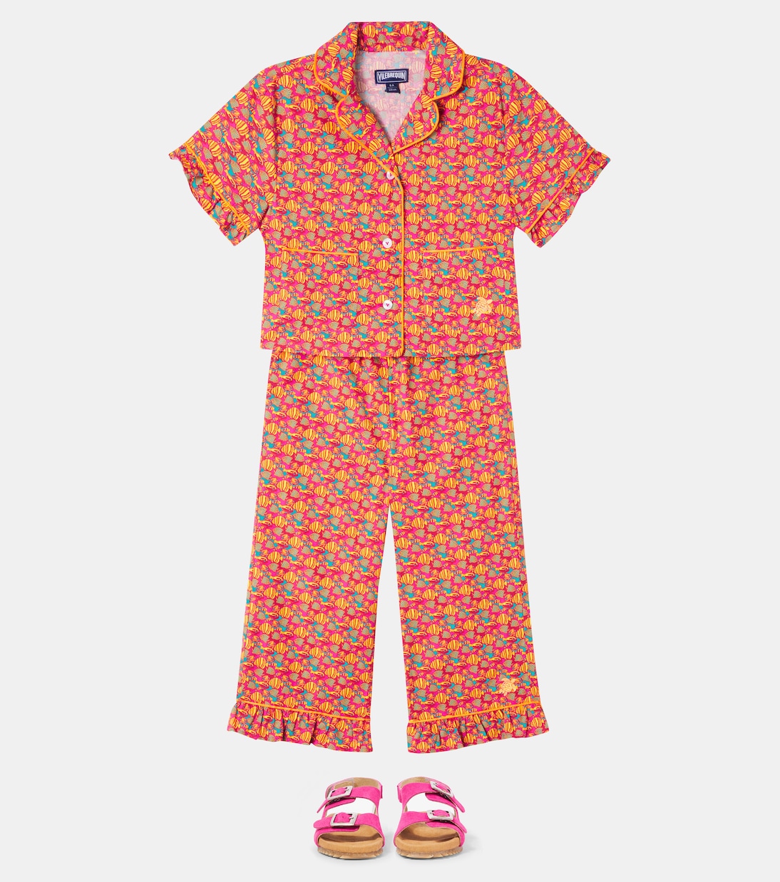 Ensemble de pantalon et chemise Gyjama en coton | Vilebrequin Kids