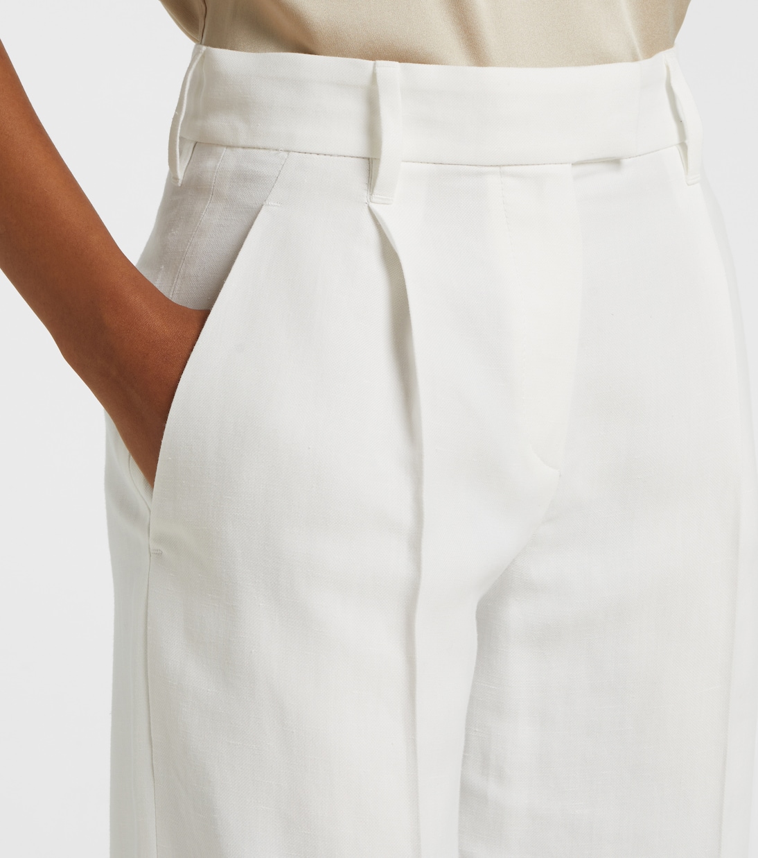 Pantalones anchos de sarga | Brunello Cucinelli