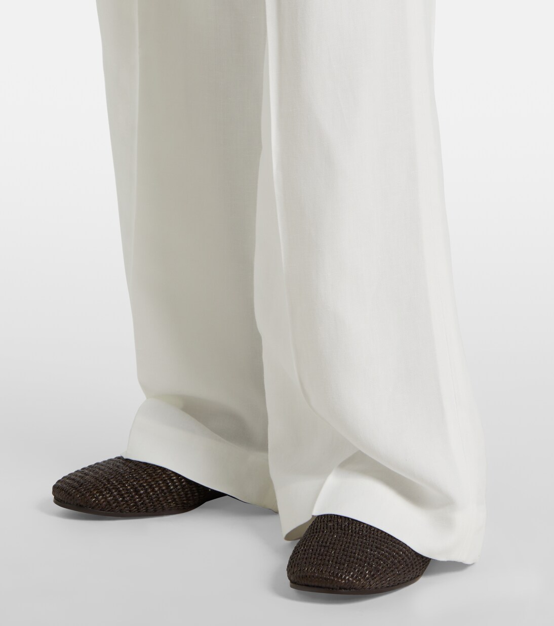 Pantalones anchos de sarga | Brunello Cucinelli