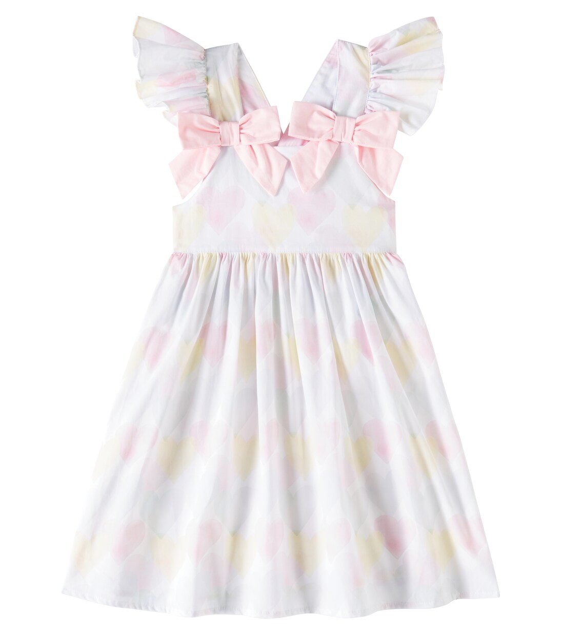 Ruffled printed cotton dress | Patachou