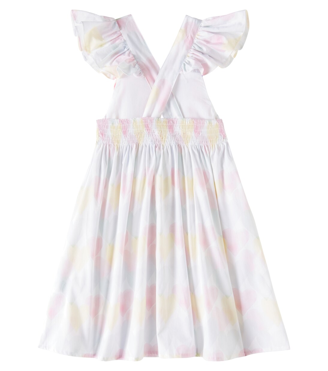 Ruffled printed cotton dress | Patachou