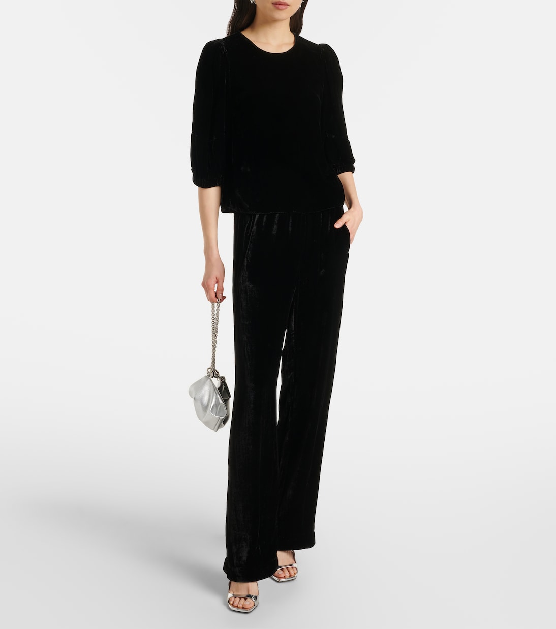 Top Nancy aus Samt | Velvet