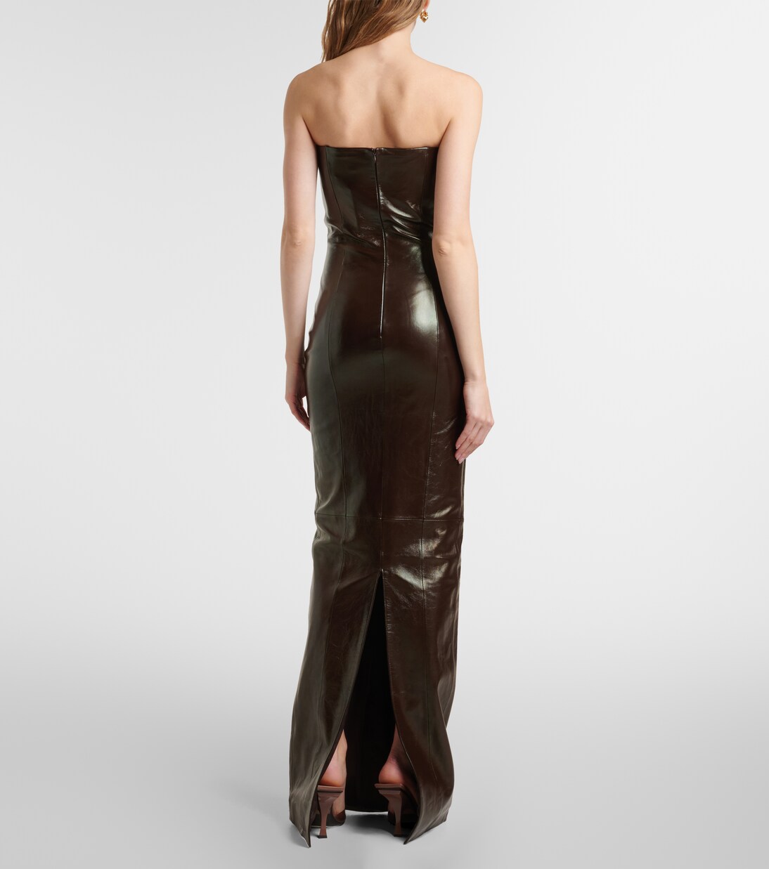 Robe longue Rochelle en cuir | The New Arrivals Ilkyaz Ozel