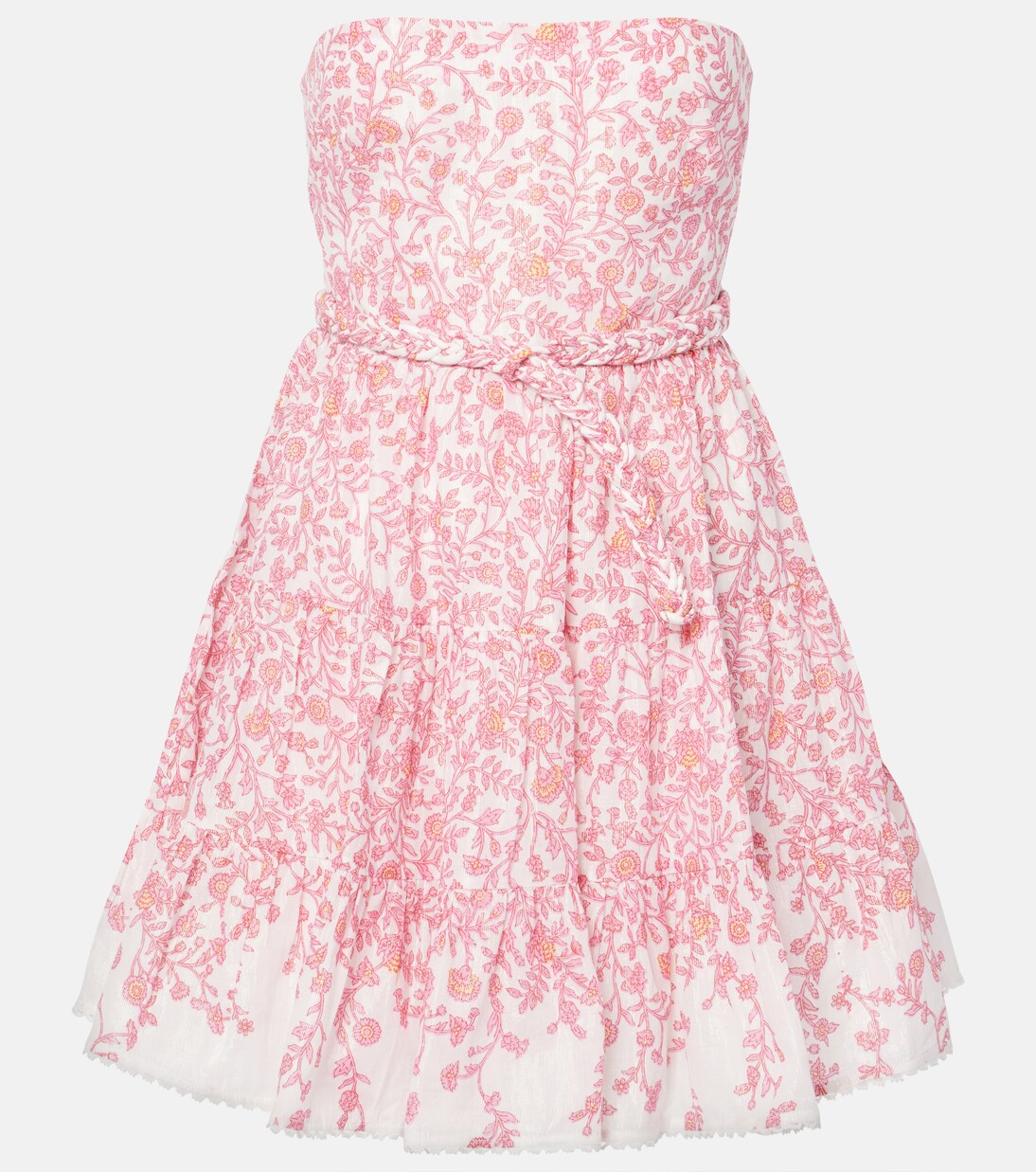 Robe Christine en coton mélangé à fleurs | Poupette St Barth