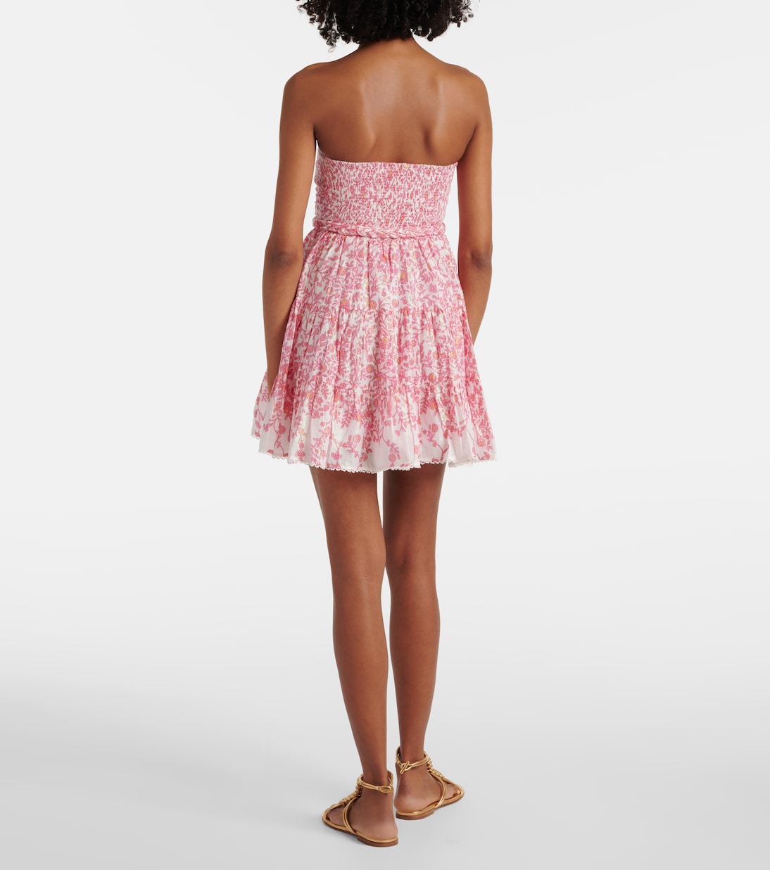 Robe Christine en coton mélangé à fleurs | Poupette St Barth