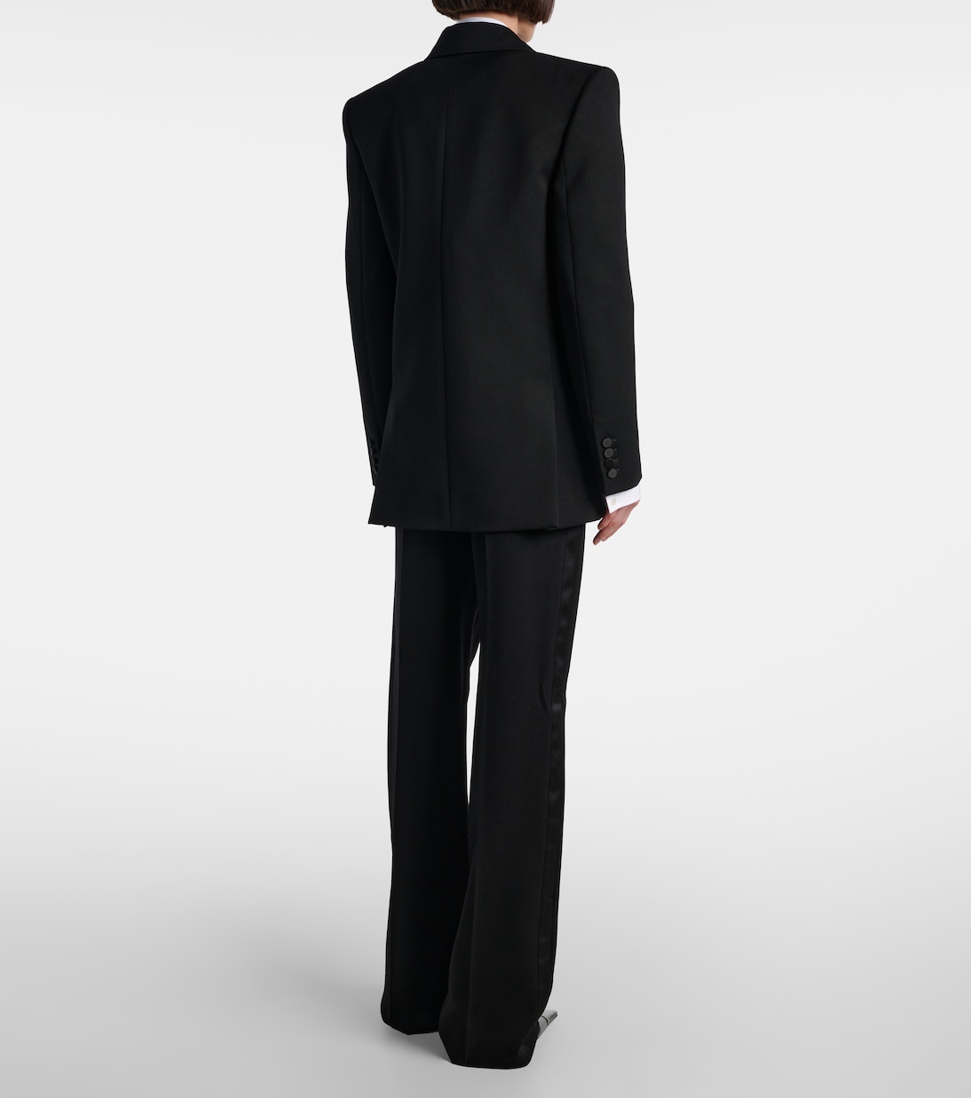 Satin-trimmed wool tuxedo jacket | Saint Laurent
