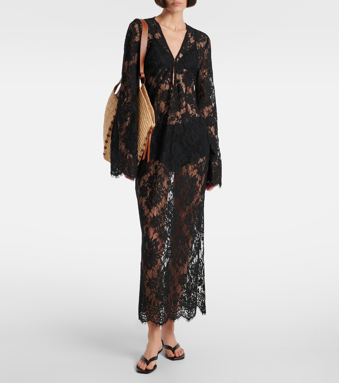 Millie cotton lace maxi dress | Bananhot