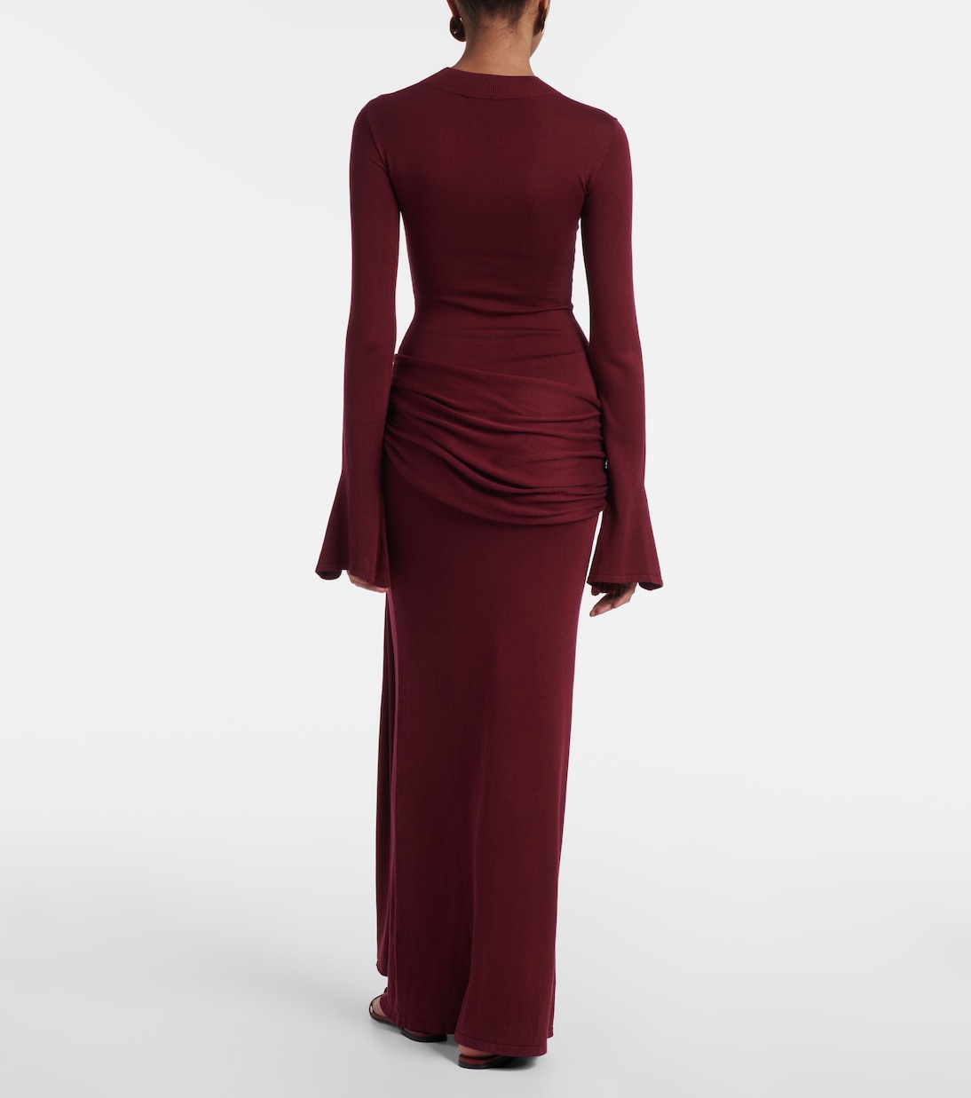 Robe longue en soie mélangée | Aya Muse