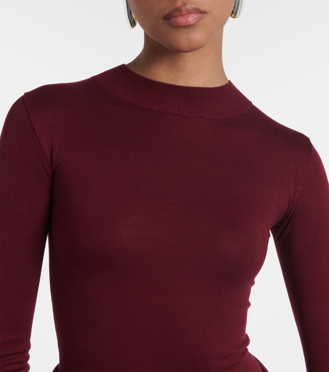 Robe longue en soie mélangée | Aya Muse