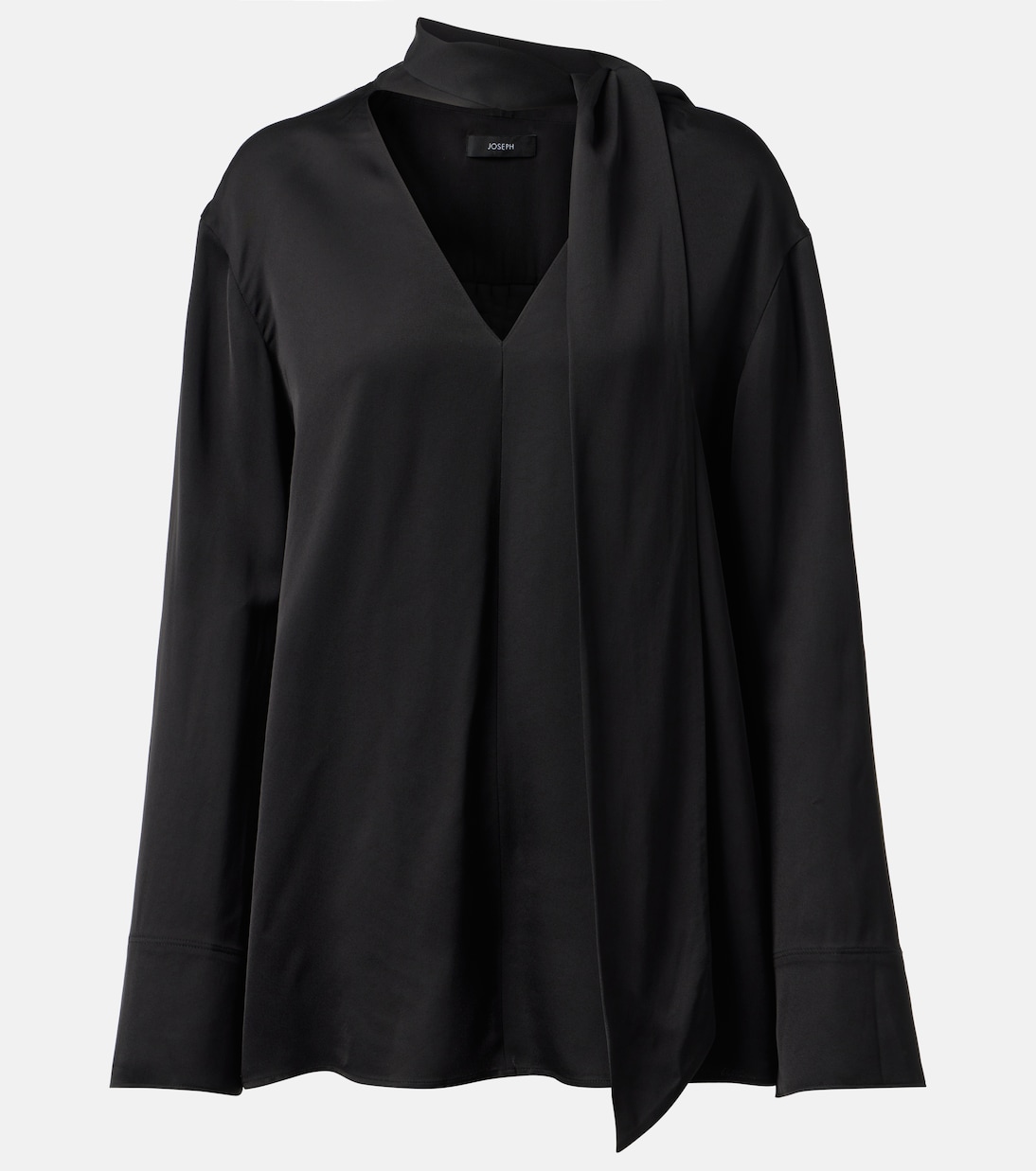Blusa in seta con dettaglio foulard | Joseph