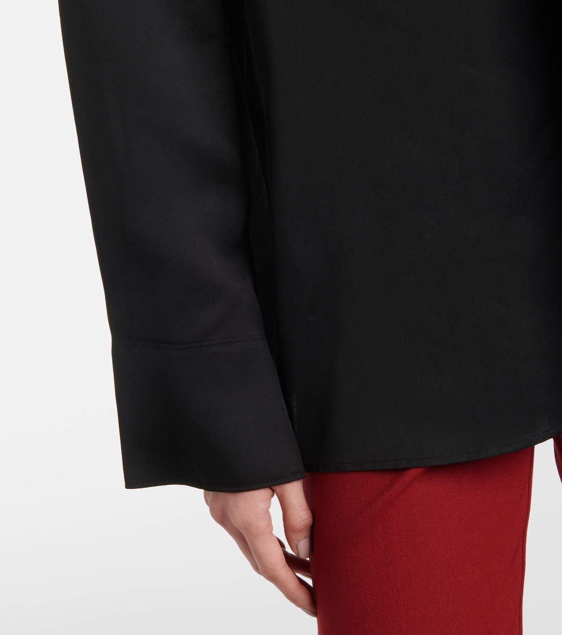 Blusa in seta con dettaglio foulard | Joseph