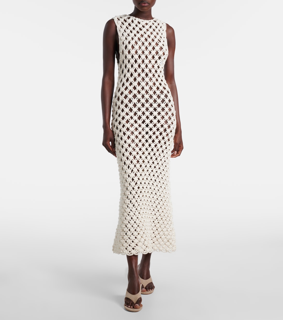 Maxikleid aus Häkelstrick | Alaïa