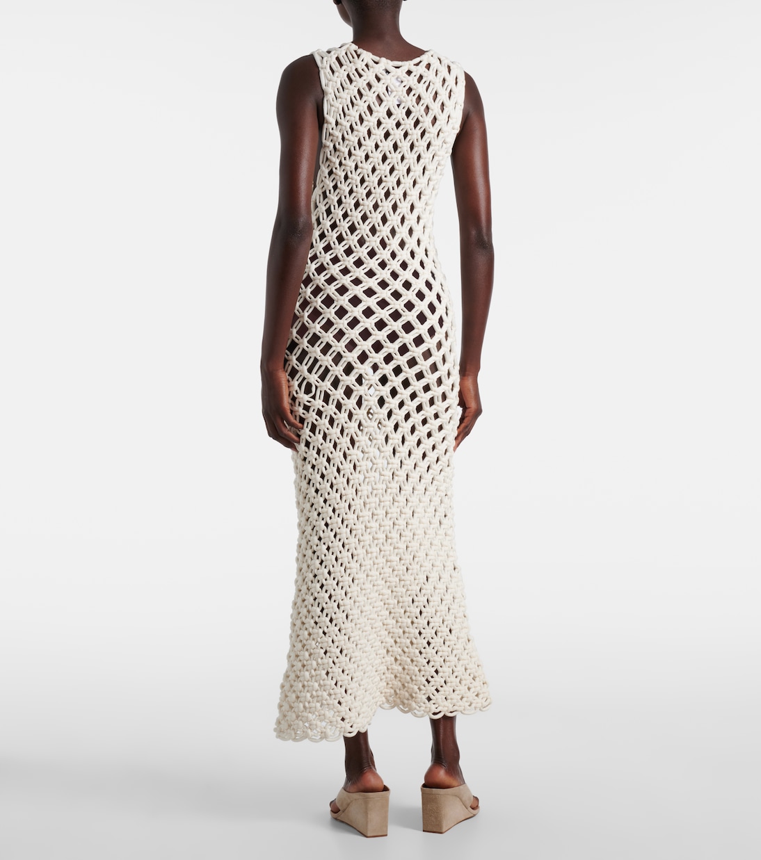 Maxikleid aus Häkelstrick | Alaïa