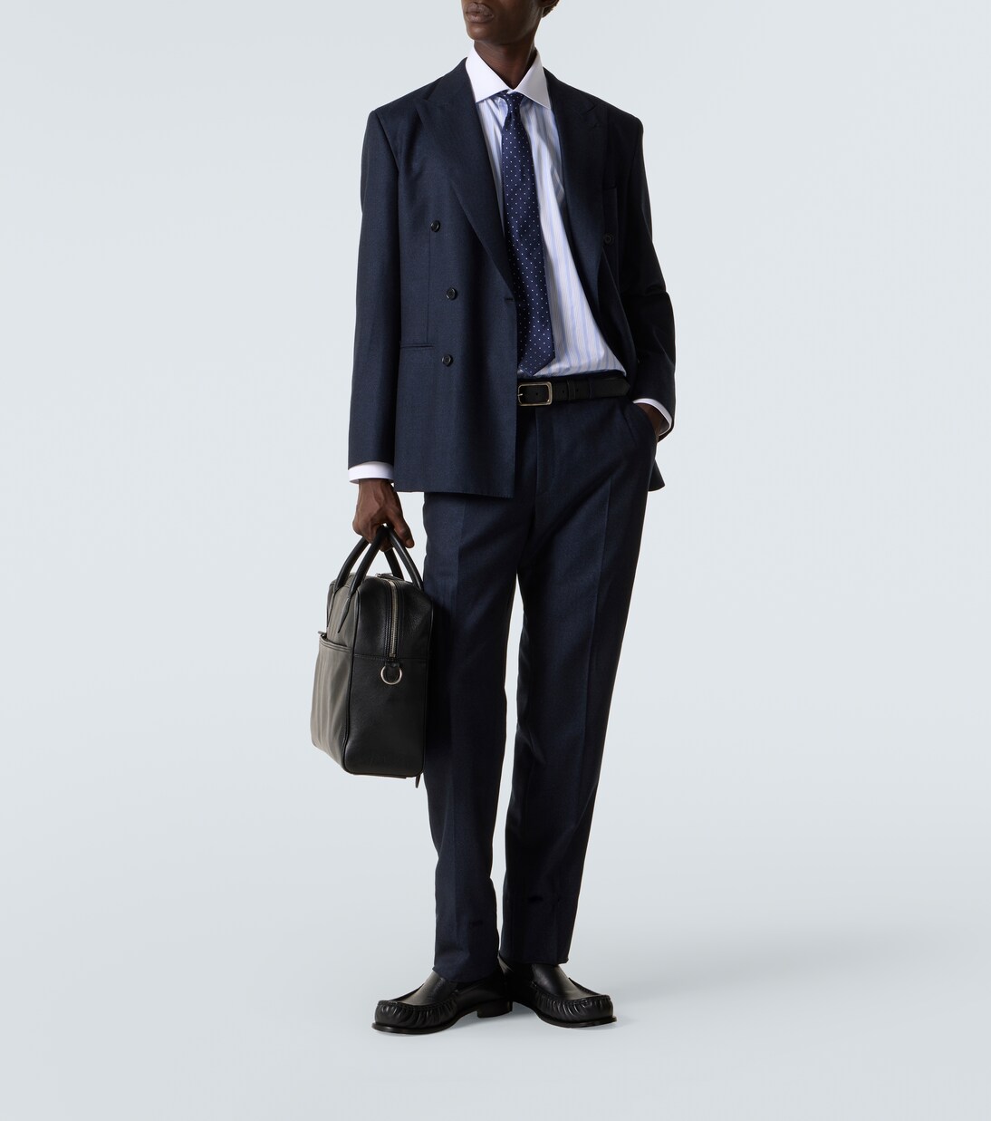 Camisa de popelín de algodón a rayas | Brioni