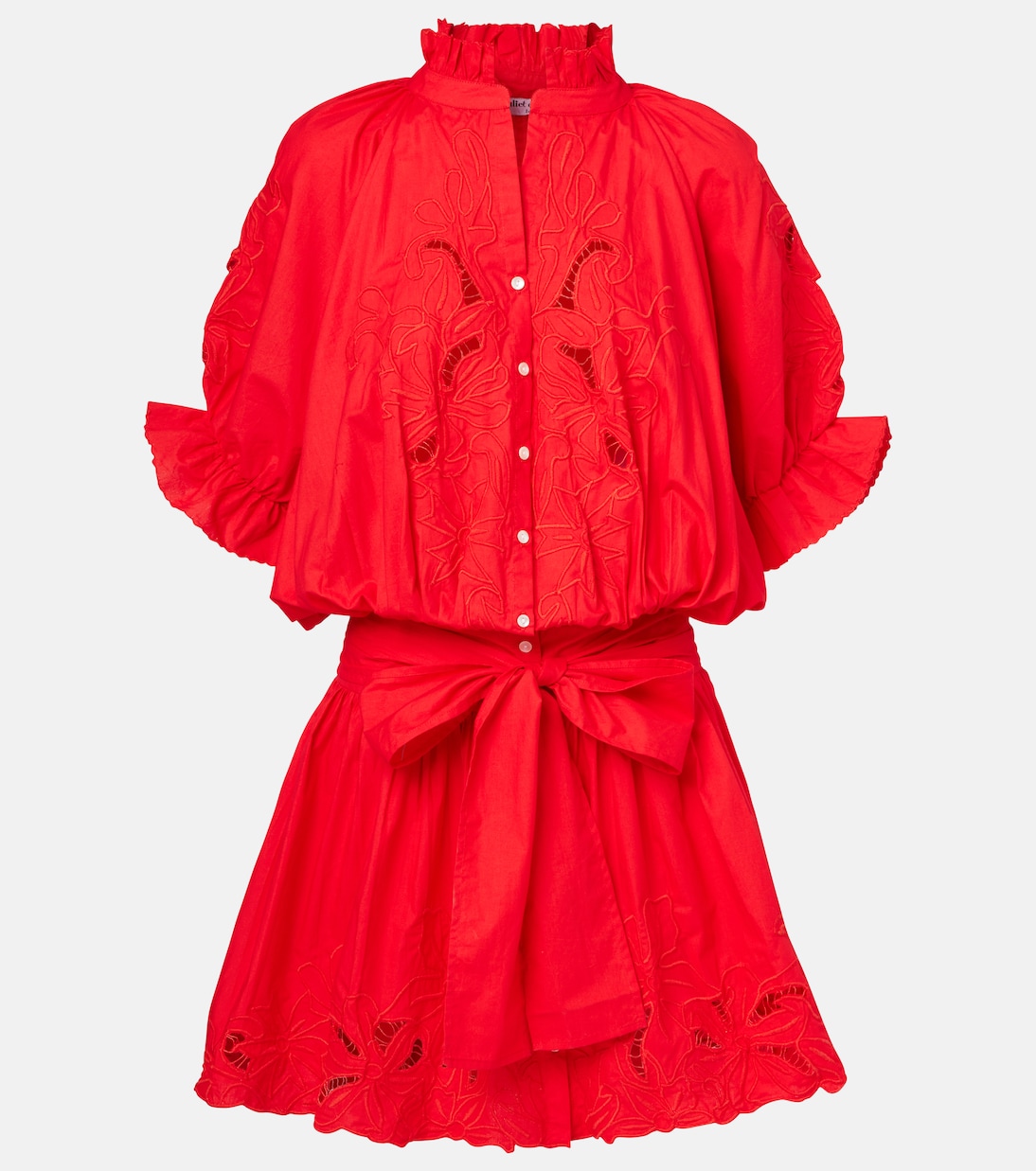 Robe en coton à broderies anglaises | Juliet Dunn