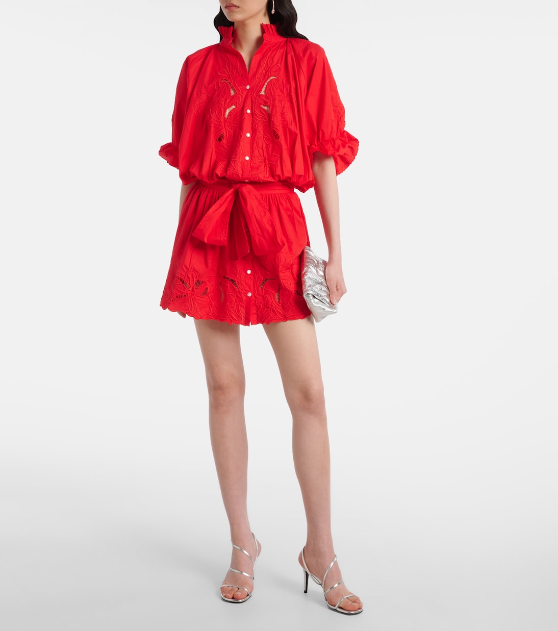 Robe en coton à broderies anglaises | Juliet Dunn