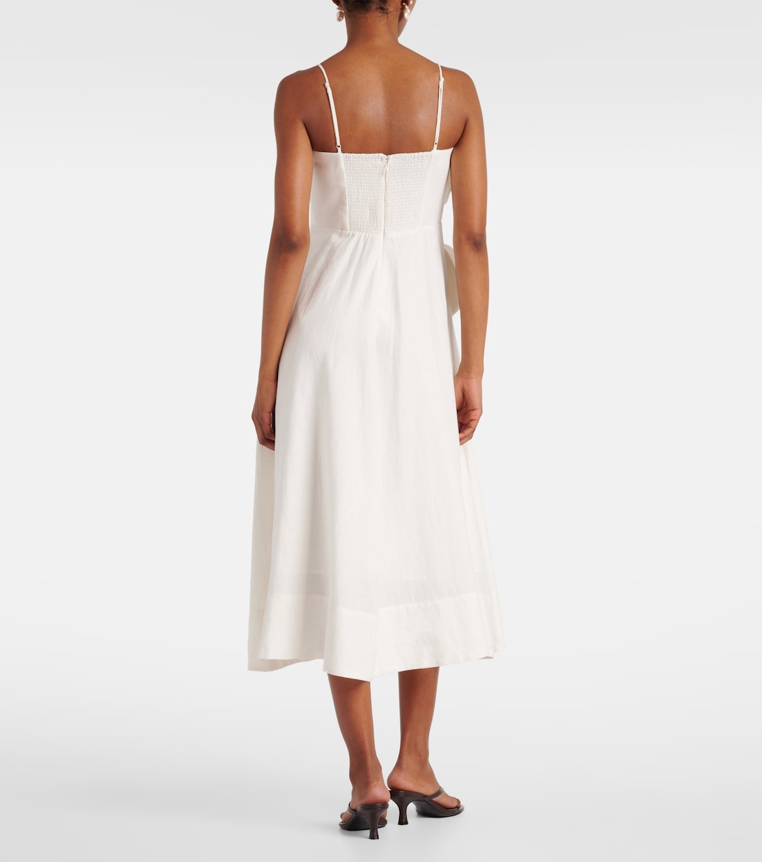 Midikleid aus einem Leinengemisch | Farm Rio