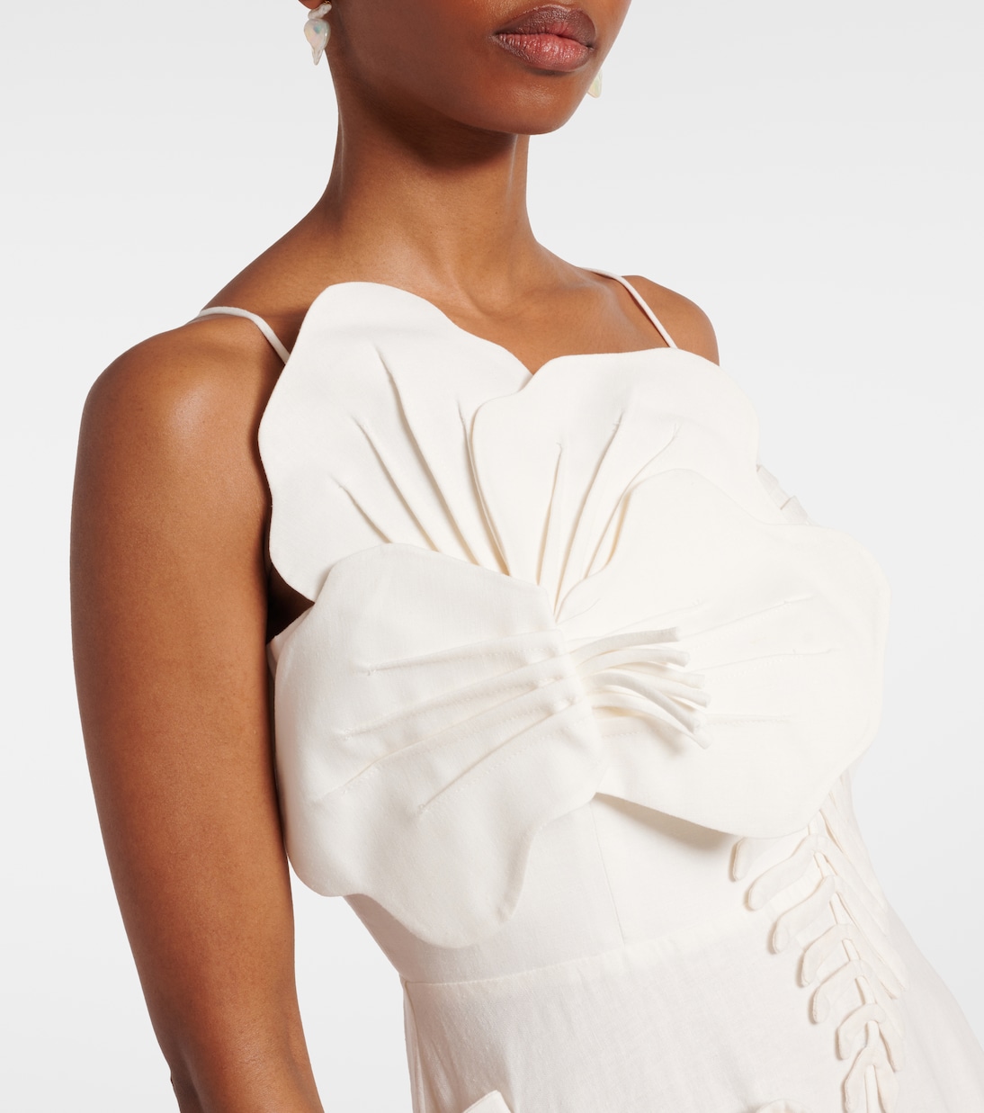 Midikleid aus einem Leinengemisch | Farm Rio