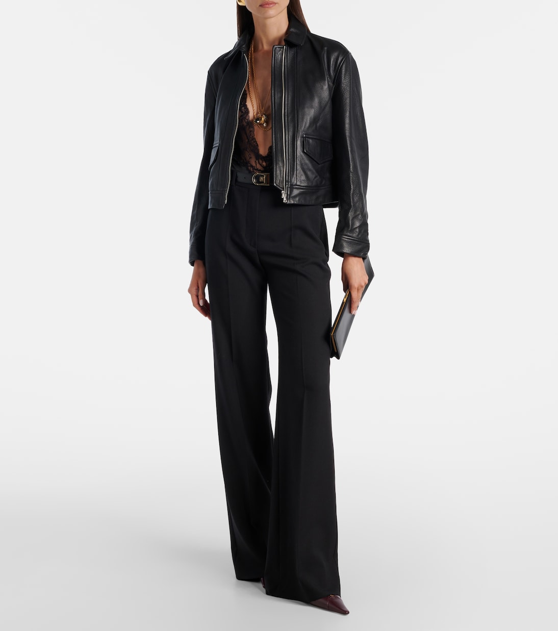 Layne leather jacket | Nour Hammour