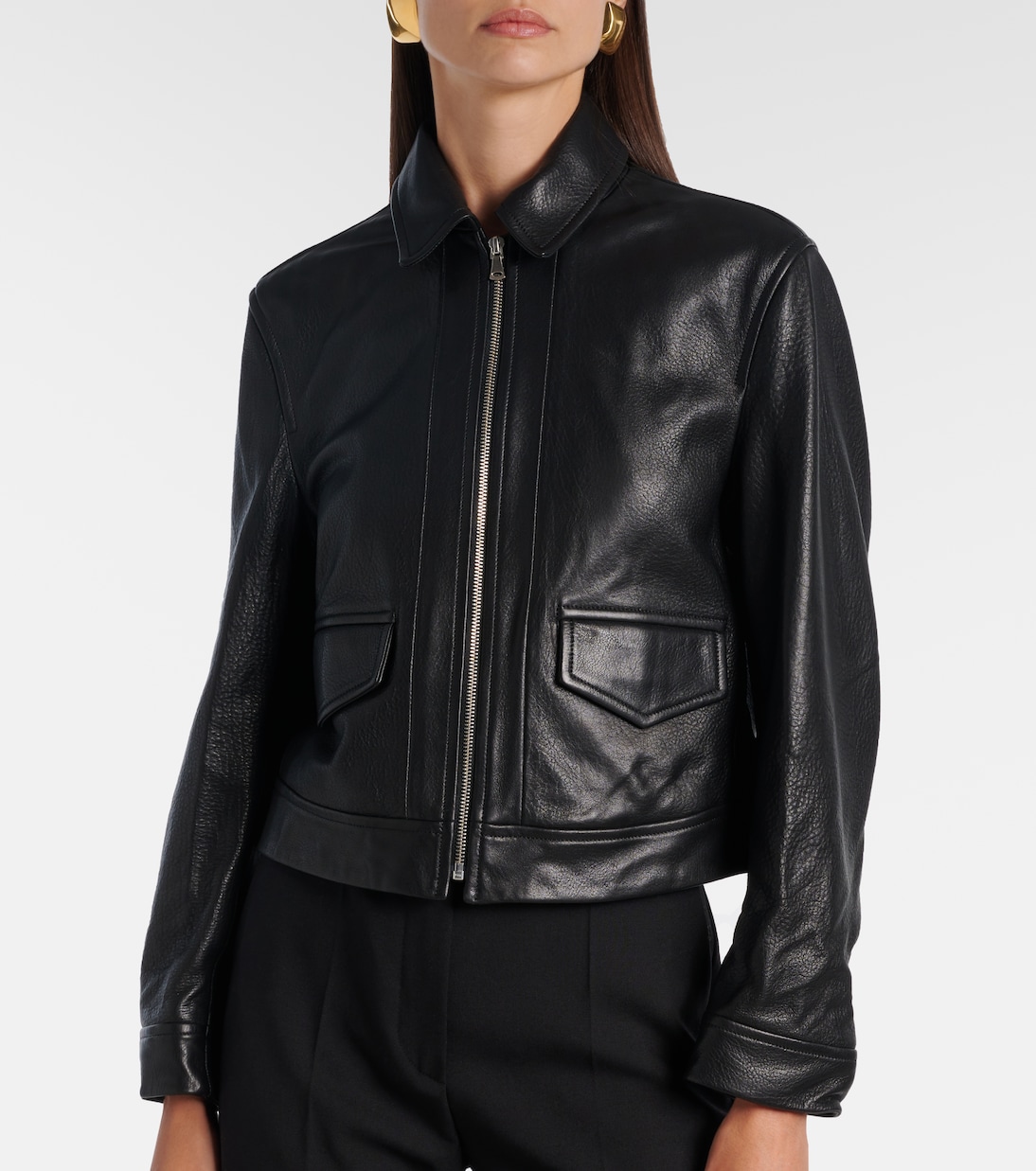 Layne leather jacket | Nour Hammour
