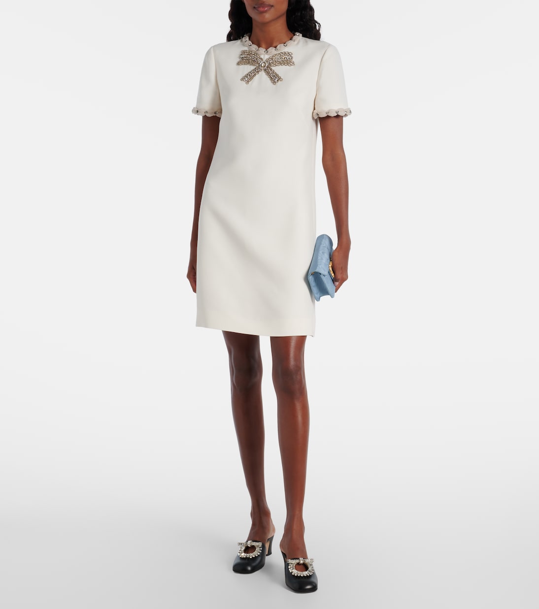 Mules Adamantine 60 en cuir à ornements | Valentino Garavani