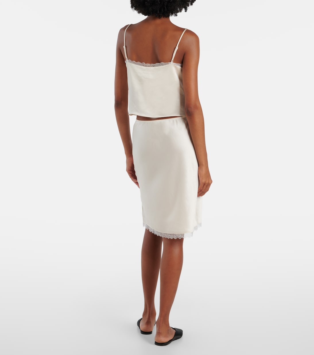 Cropped-Top Barb aus Satin | Leset