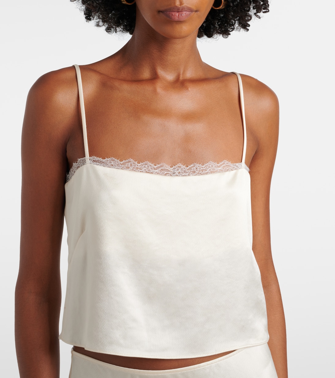 Cropped-Top Barb aus Satin | Leset