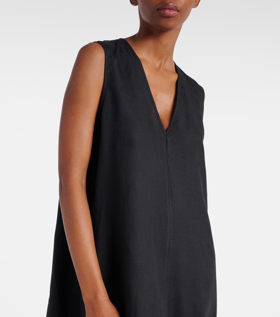 Nisha linen midi dress | Asceno