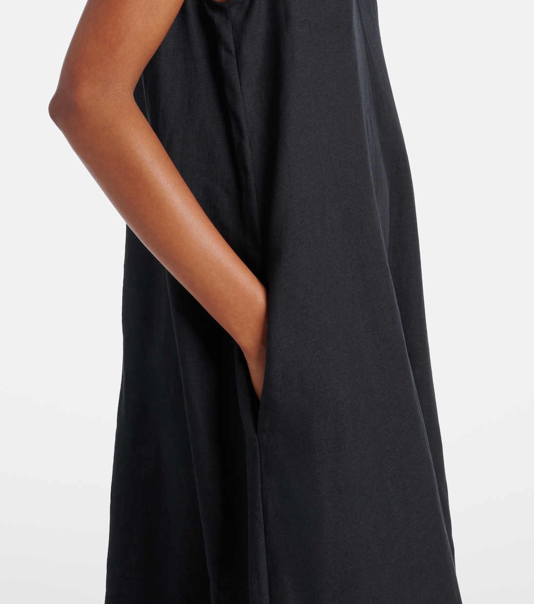 Nisha linen midi dress | Asceno