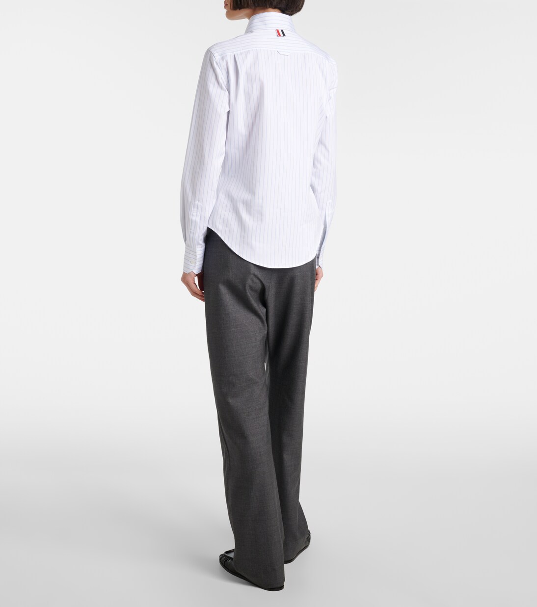 Pinstripe cotton poplin shirt | Thom Browne