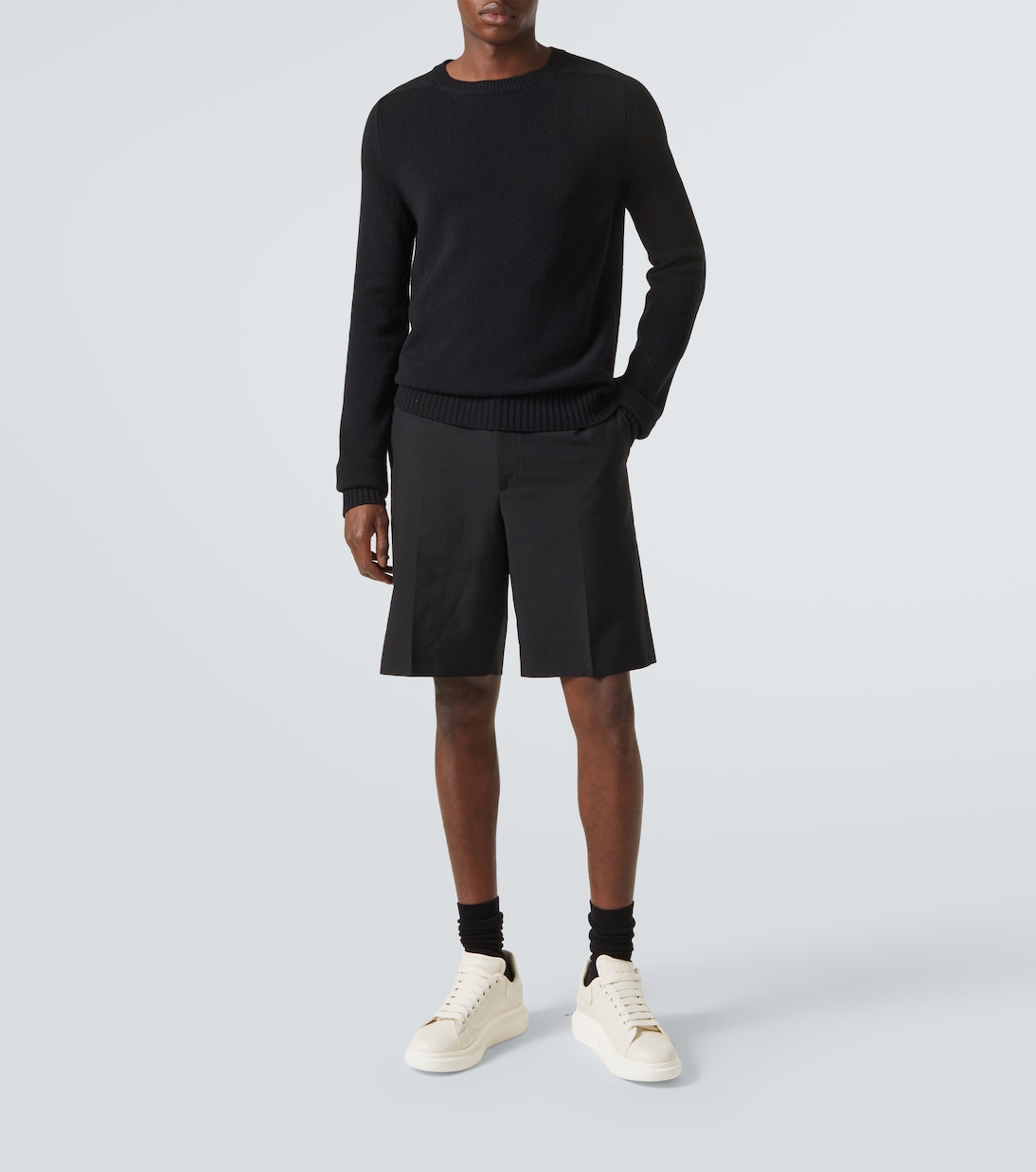 Oversized leather sneakers | McQueen