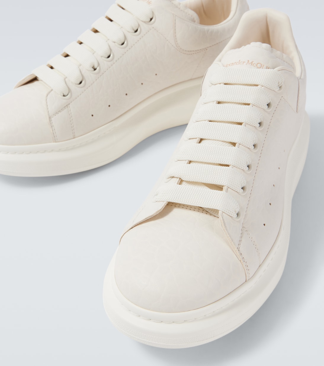 Oversized leather sneakers | McQueen