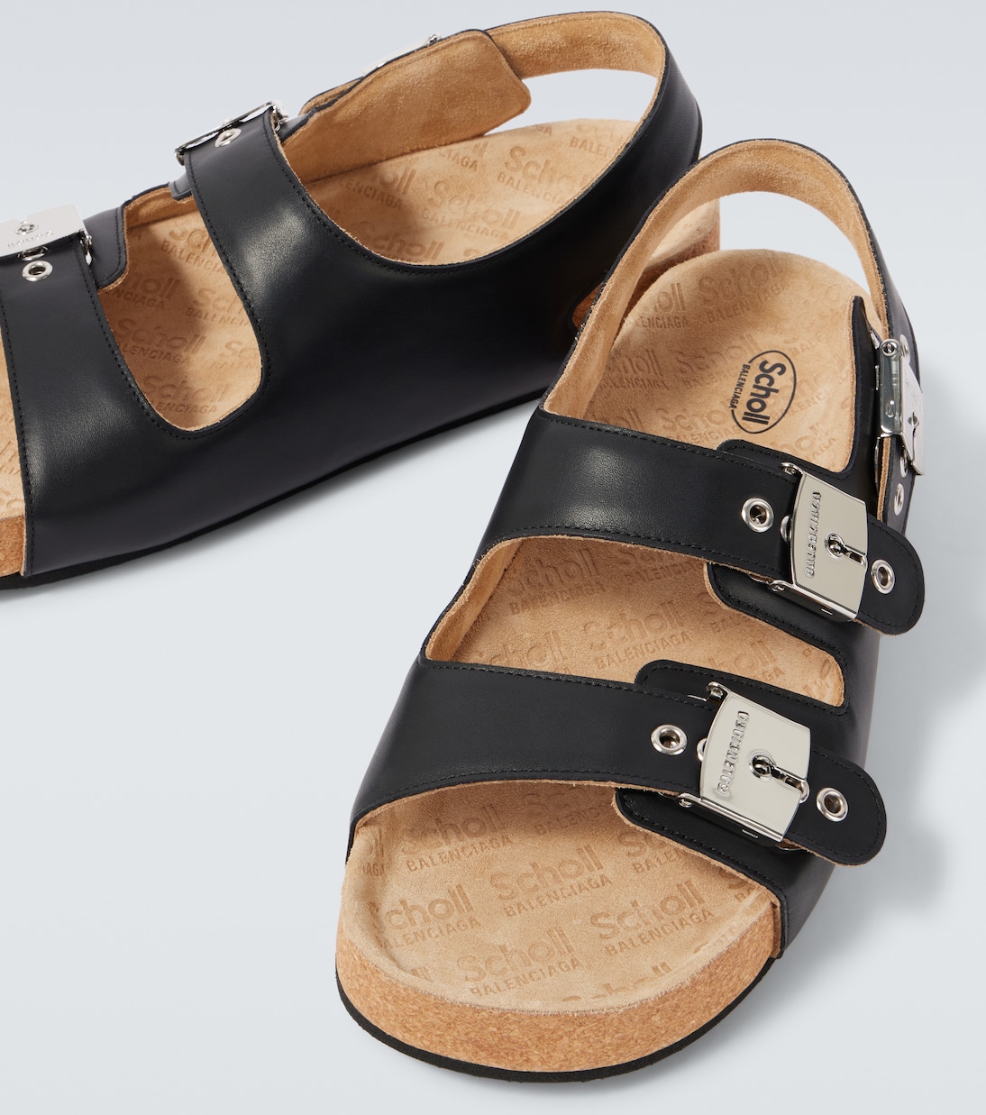 x Scholl – Sandales en cuir | Balenciaga