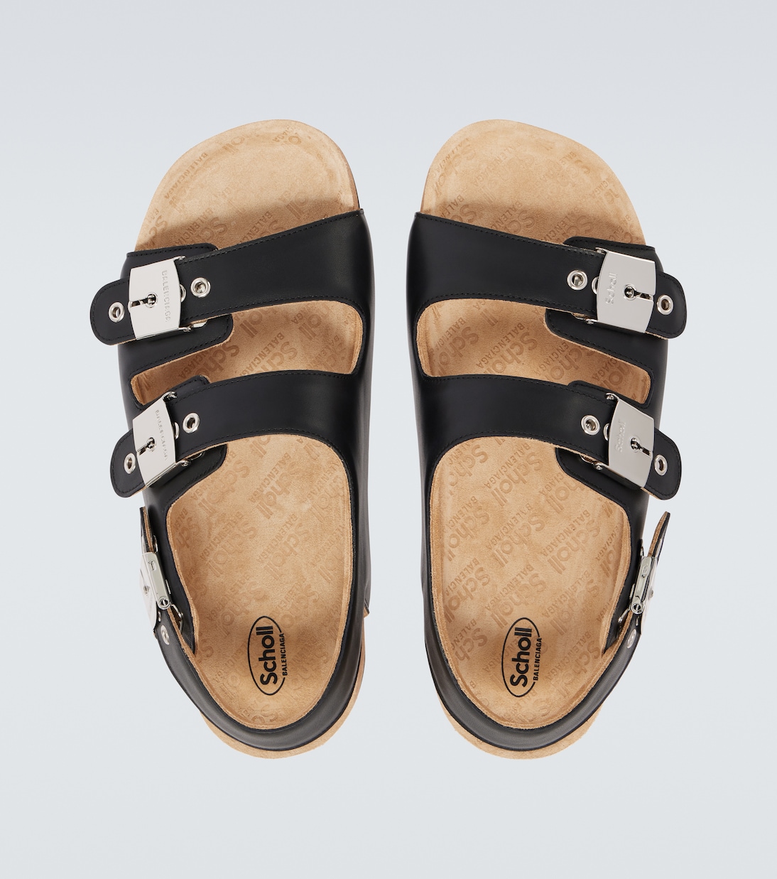 x Scholl – Sandales en cuir | Balenciaga